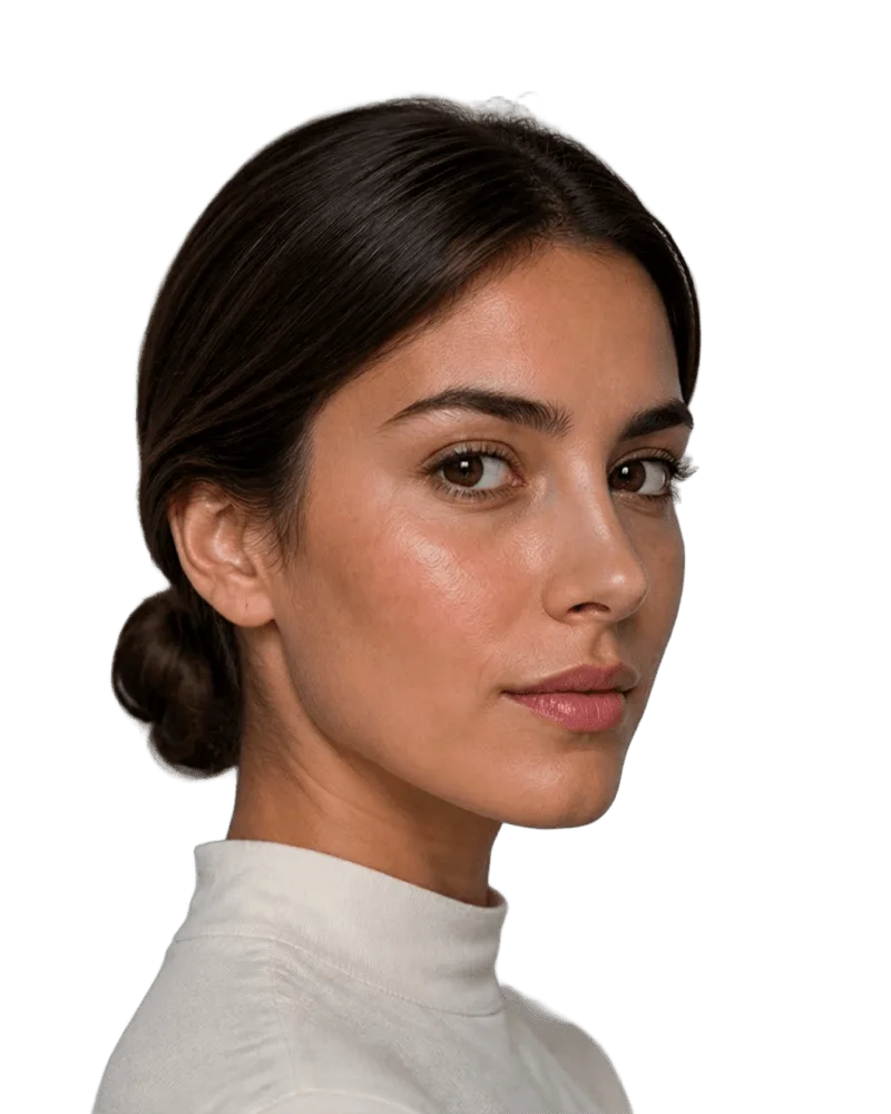 Simulated result after applying the Slide nose style