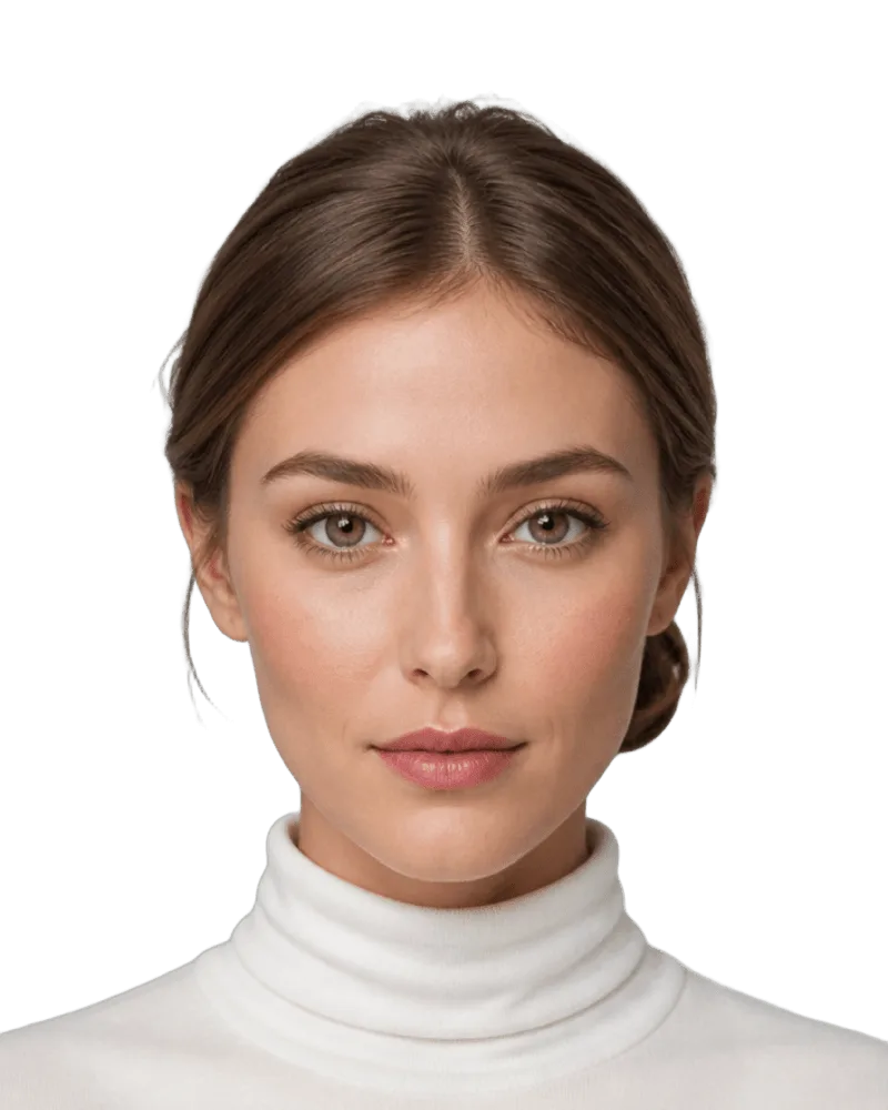 Simulated result after applying the Slim Bridge nose style