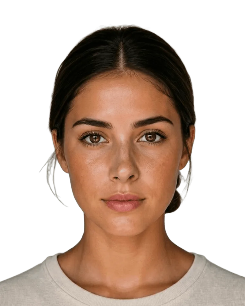 Original nose before the Symmetric nose style simulation